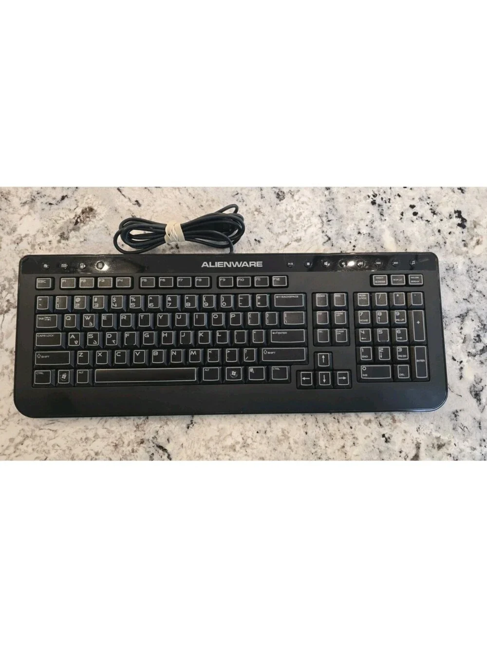Alienware SK-8165 Black Gaming Keyboard Wired USB Tested